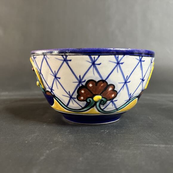 Talavera Pottery Bowl Made in Mexico 6 Inch Hand Painted Ceramic Dish - Picture 9 of 12